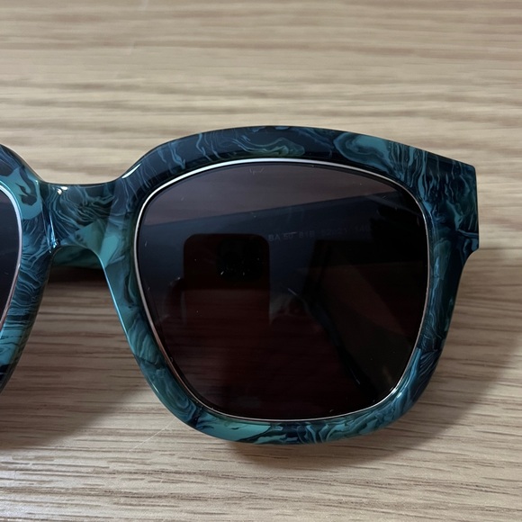 NWB Balenciaga Sunglasses Green Marble Print - Picture 5 of 14